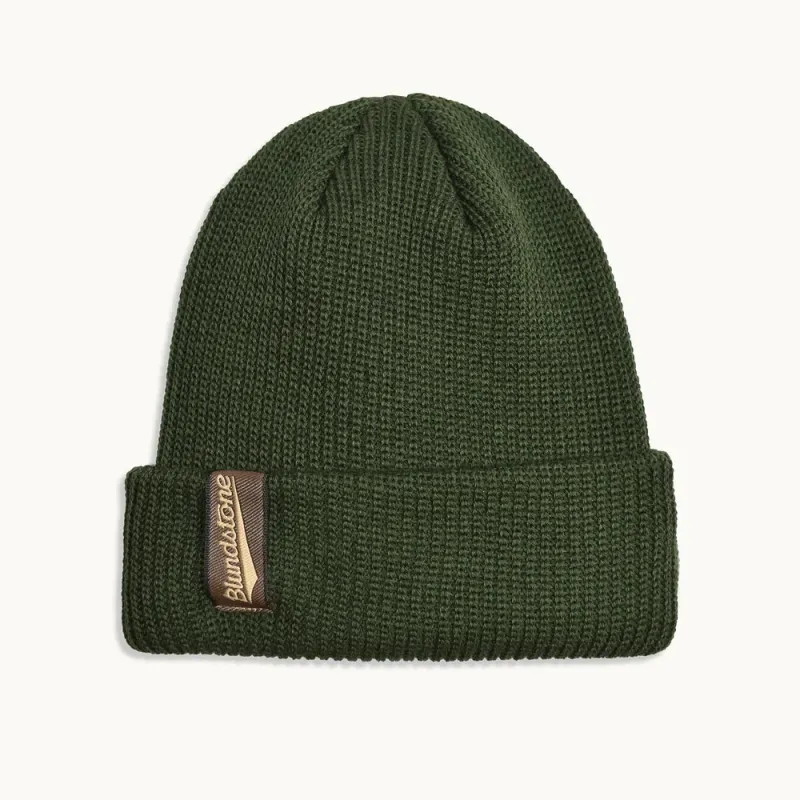 Green Wool Blend Beanie made by Blundstone