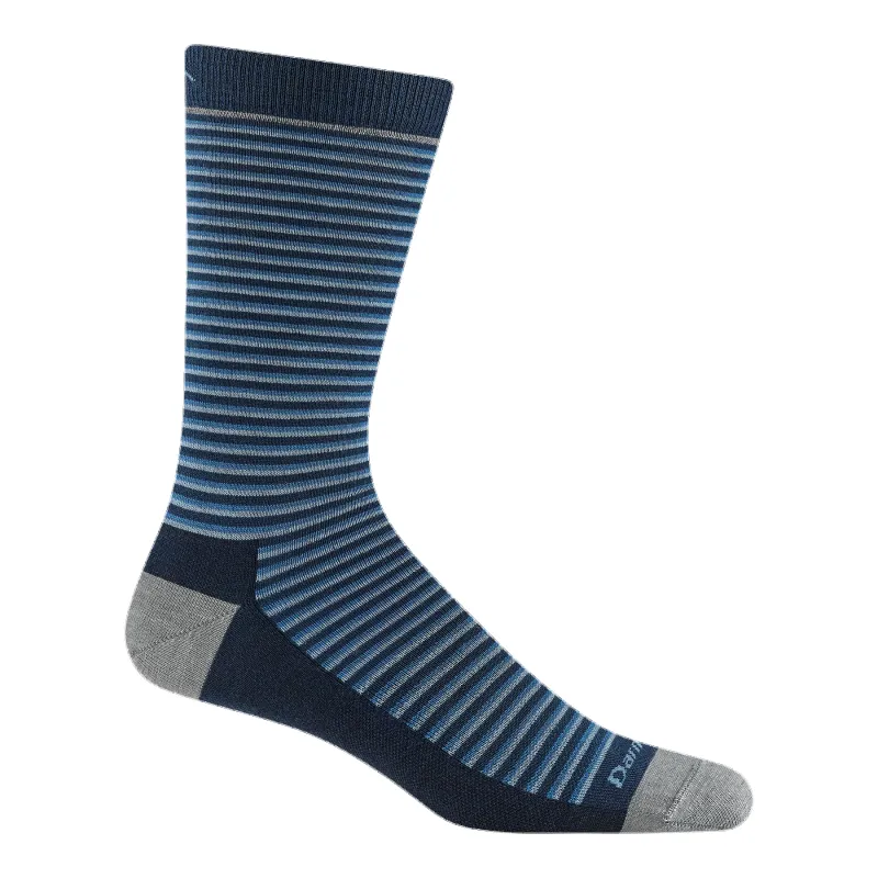 Men's Microstripe Crew Lightweight Lifestyle Socks made by Darn Tough Vermont
