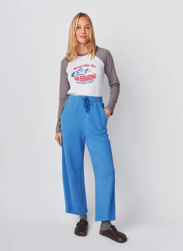 Sundry Raw Seamed Pant in Blue Ice sold by Sundry