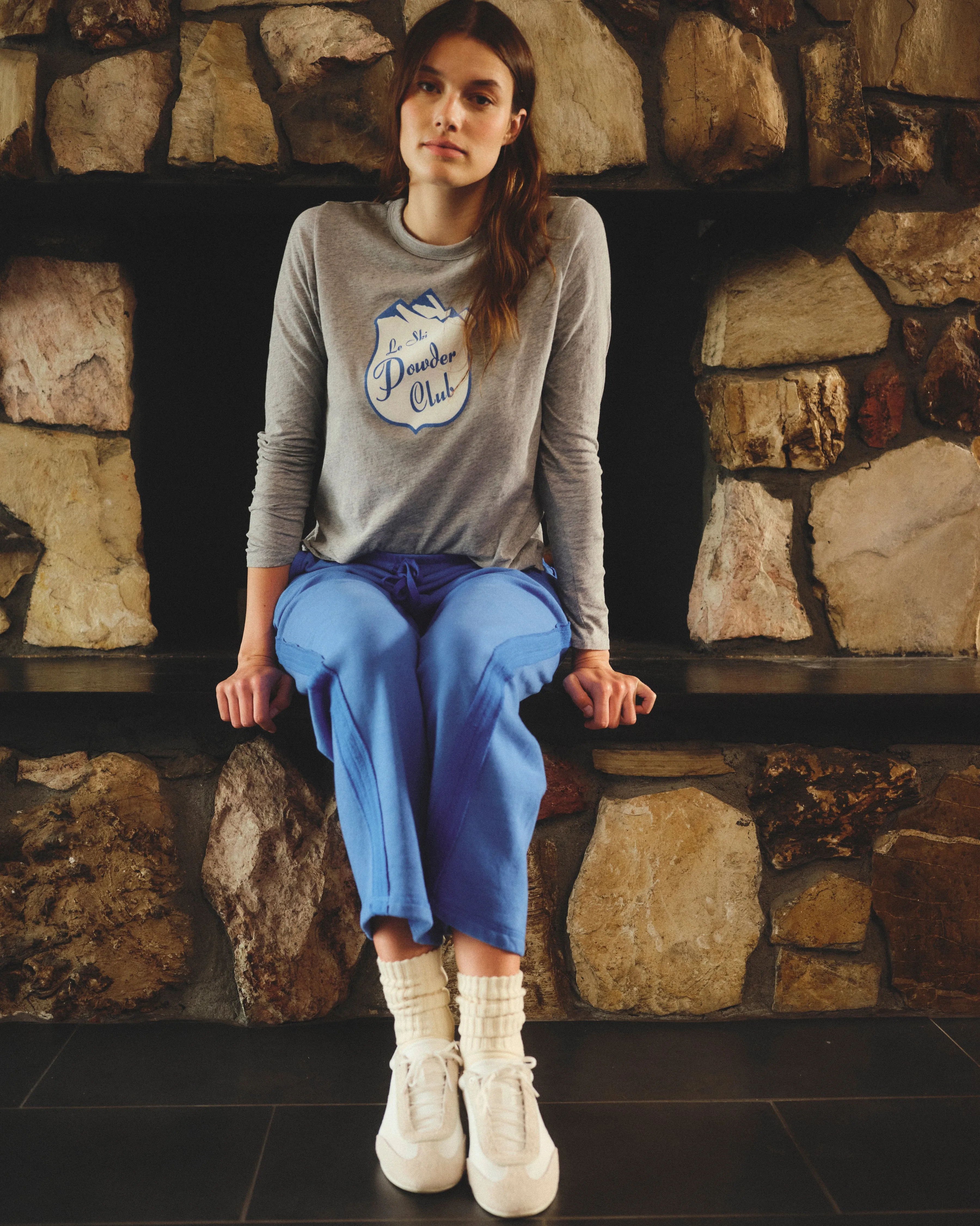 Sundry Raw Seamed Pant in Blue Ice sold by Sundry product image thumbnail 2