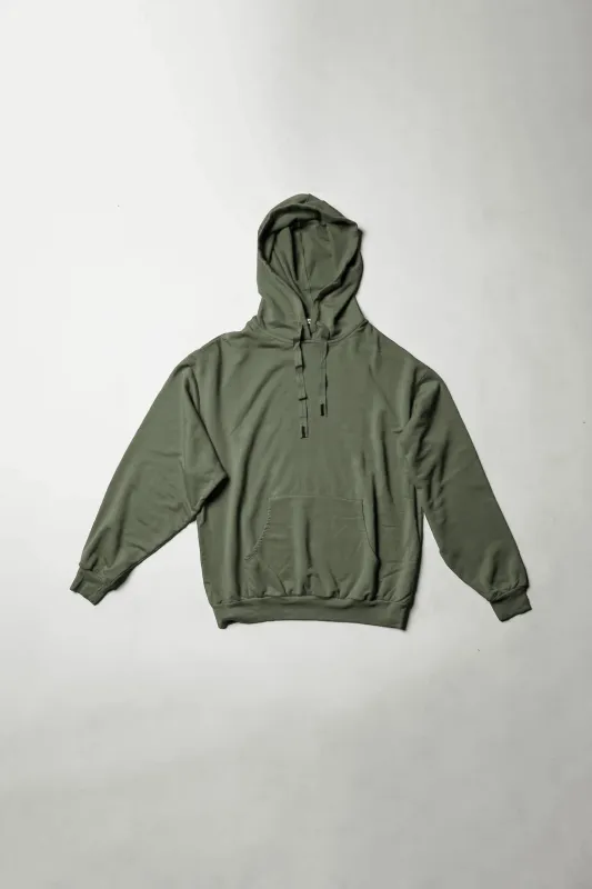Softest Fleece Hoodie in Signature Green sold by Sundry