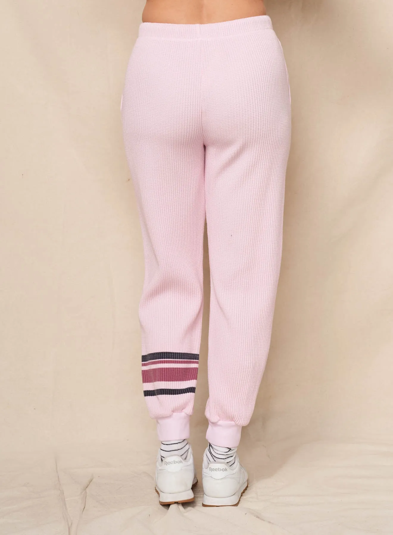 Sundry Heart Sun Stripes Jogger in Ballerina Pink sold by Sundry product image thumbnail 3