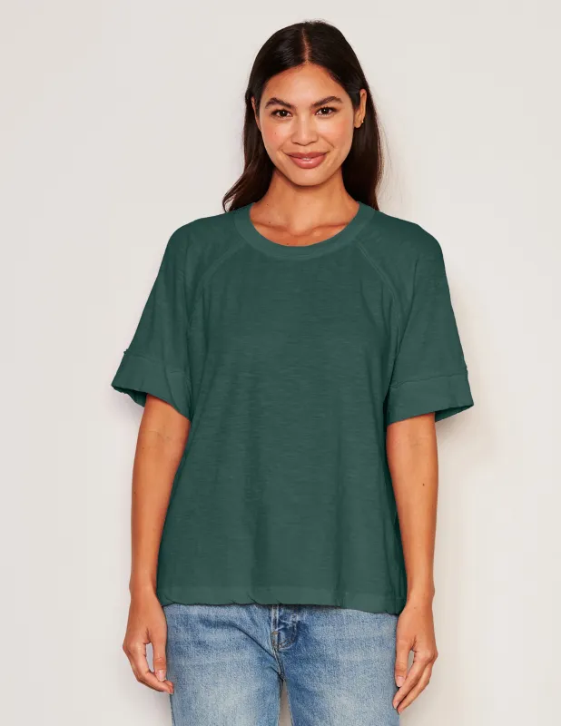 Sundry Boyfriend Tee in Rainforest sold by Sundry