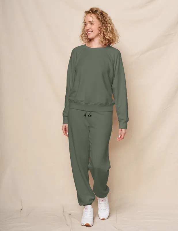 Sundry Raglan Sweatshirt in Signature Green sold by Sundry