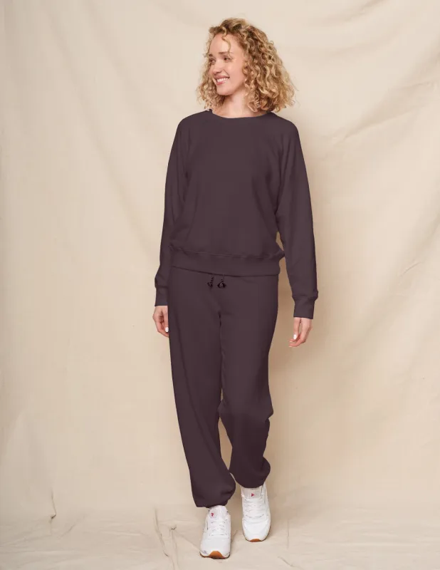 Sundry Raglan Sweatshirt in Washed Black sold by Sundry