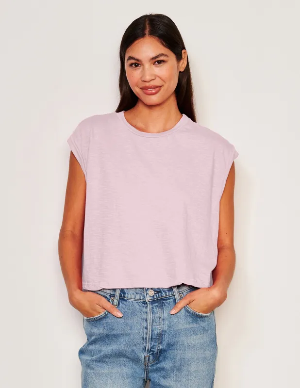 Sundry Muscle Tank in Ballerina Pink sold by Sundry