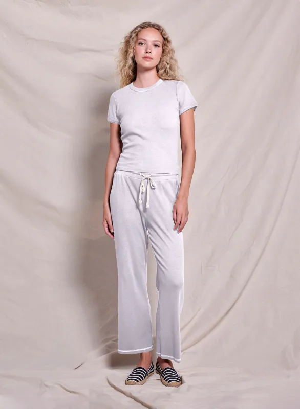 Sundry Shrunken Tee in Optic White sold by Sundry