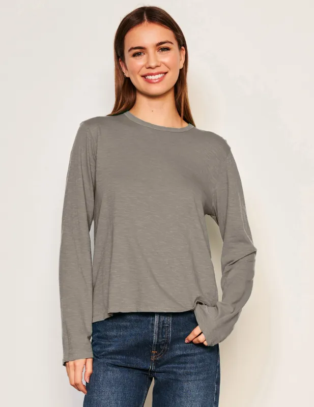 Sundry Long Sleeve Crew in Fern sold by Sundry