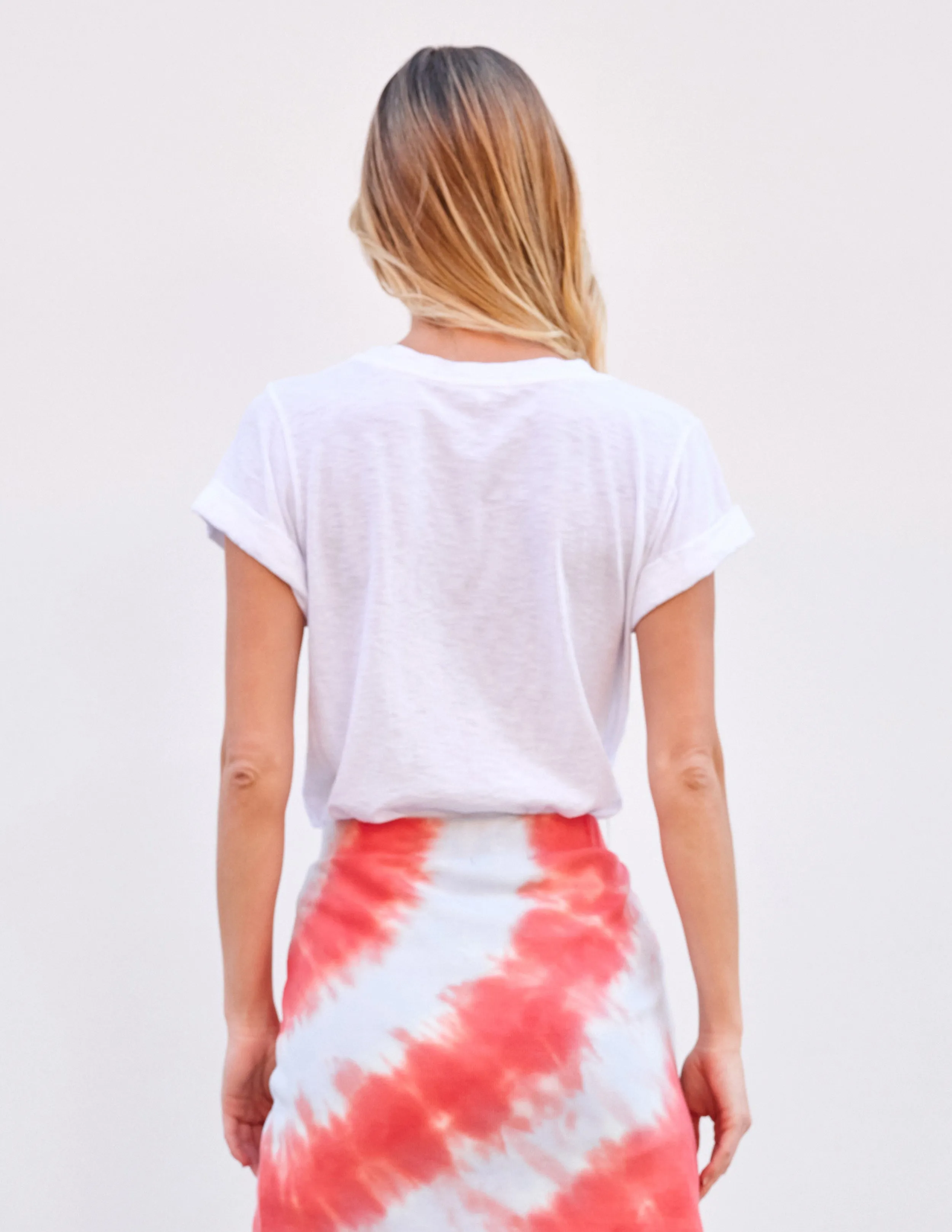 Sundry Rolled Sleeve Tee in Optic White sold by Sundry product image thumbnail 3