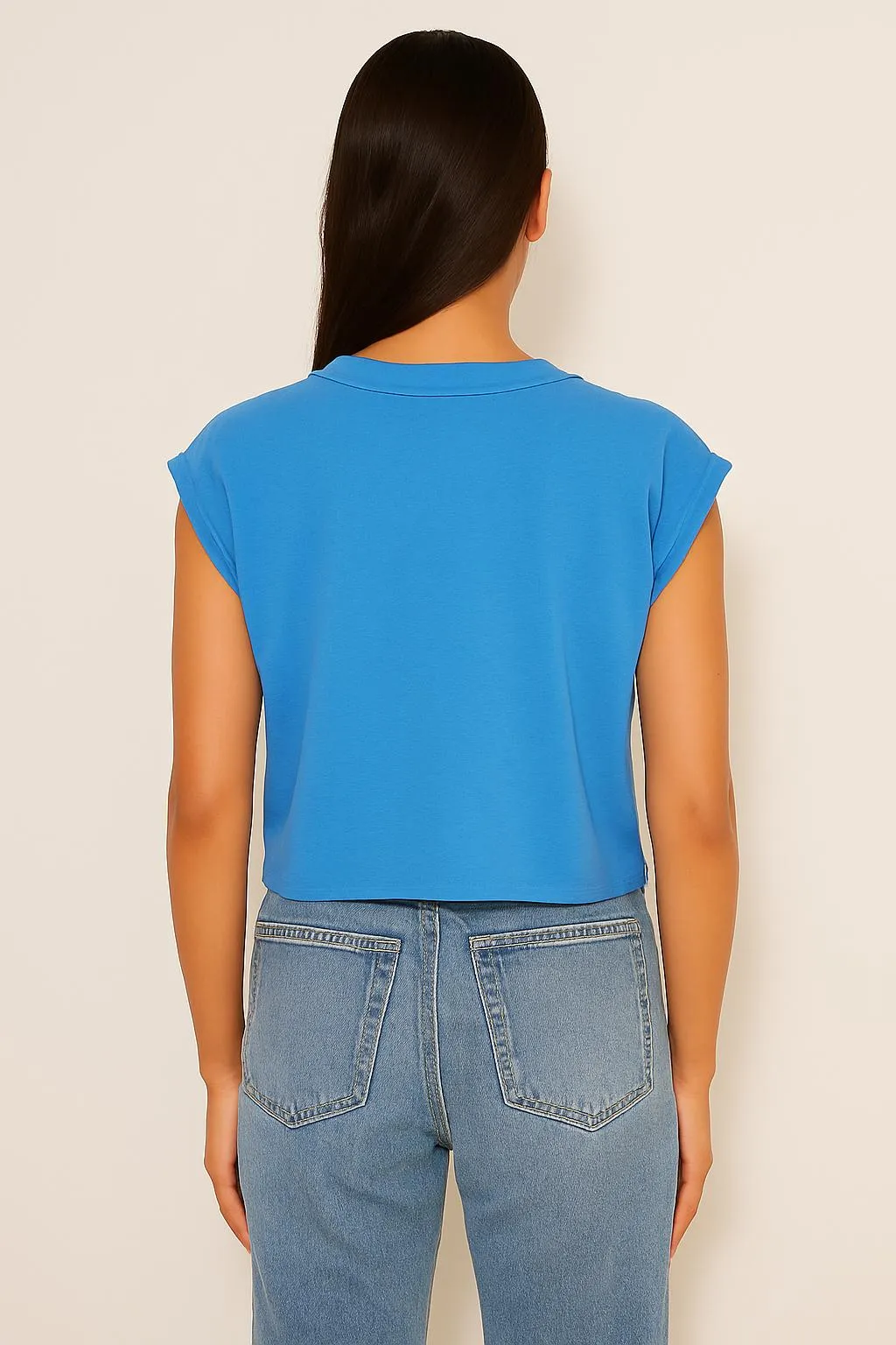 Sundry Muscle Tank in Lagoon Blue sold by Sundry product image thumbnail 3
