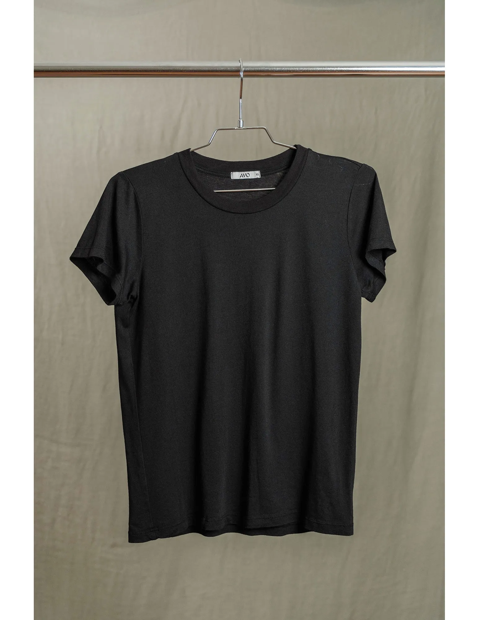 Butter Soft Short Sleeve Crew in Black sold by Sundry product image thumbnail 4