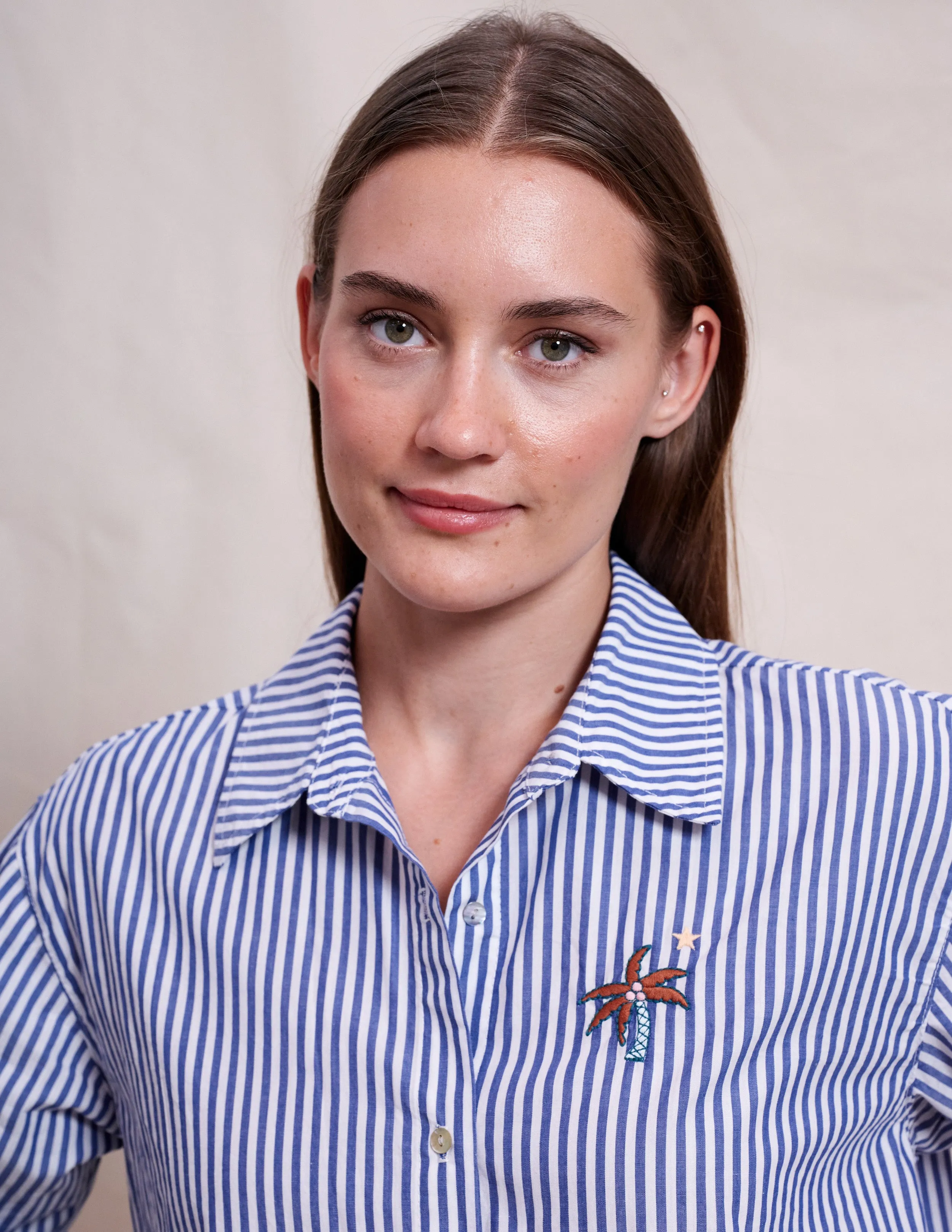 Sundry Oversized Shirt With Embroidery in Deep Navy sold by Sundry product image thumbnail 2