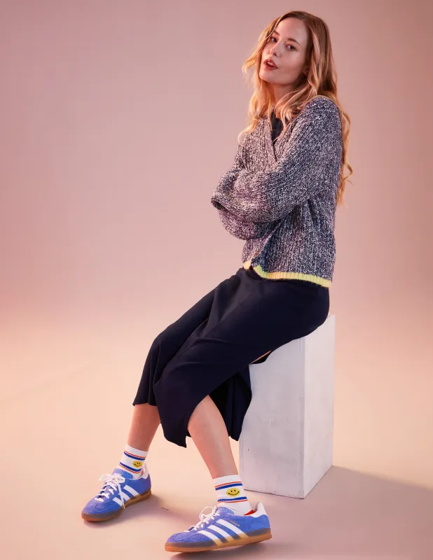 Sundry Cardigan Sweater in Deep Navy sold by Sundry