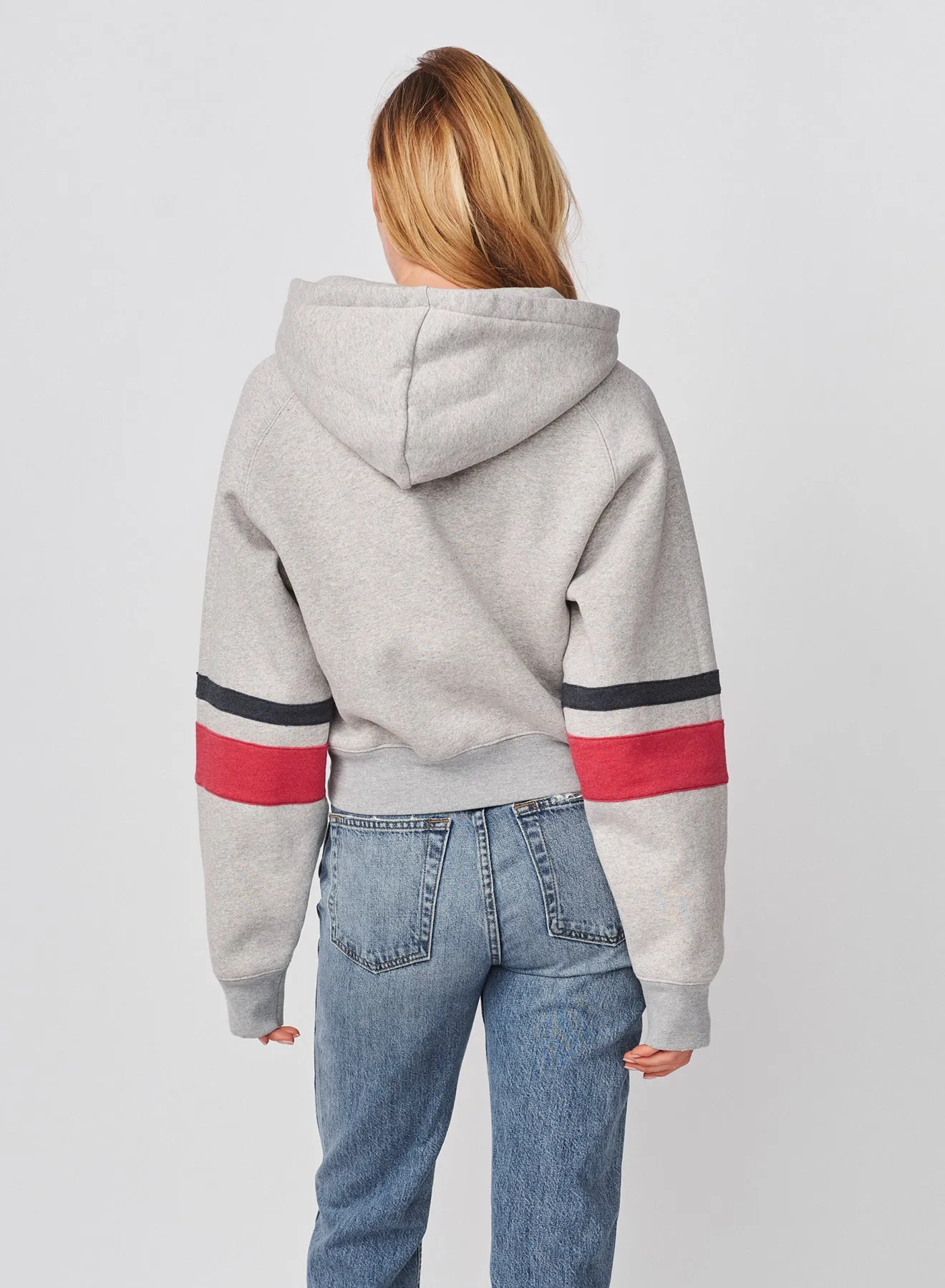 Sundry Academy Cropped Hoodie in Heather Grey sold by Sundry product image thumbnail 5
