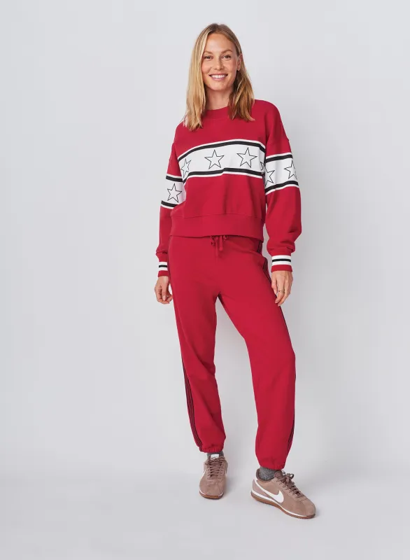 Sundry Stars Oversized Popover in Vintage Red made by Sundry