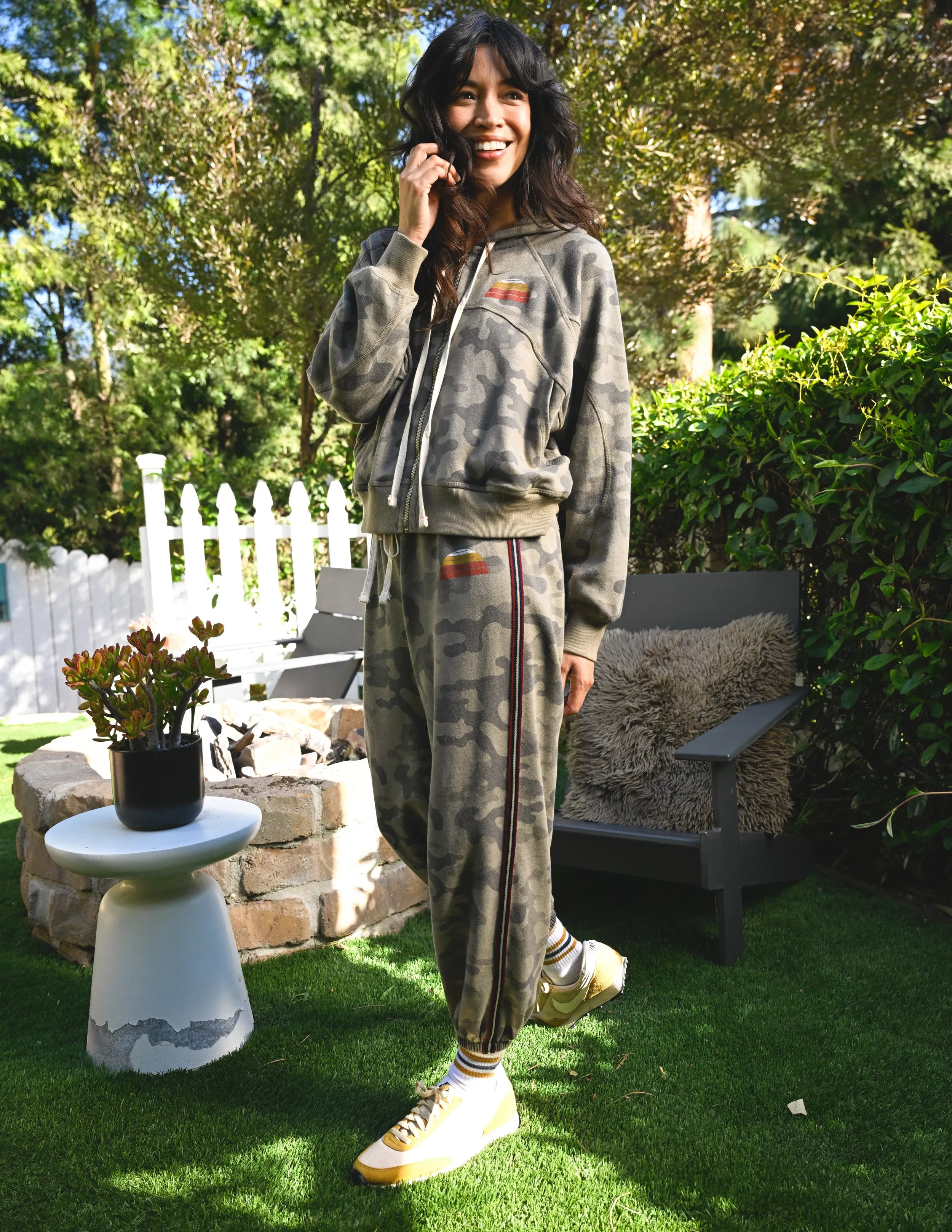 Sundry Golden Hour Horizon Hoodie & Golden Hour Sweatpant in Fern sold by Sundry