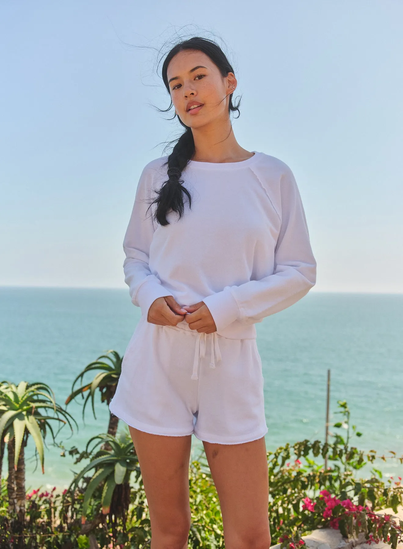 Sundry Lounge Short in Optic White sold by Sundry product image thumbnail 2