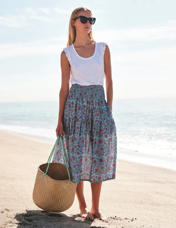 Sundry Tank with Crochet in White made by Sundry