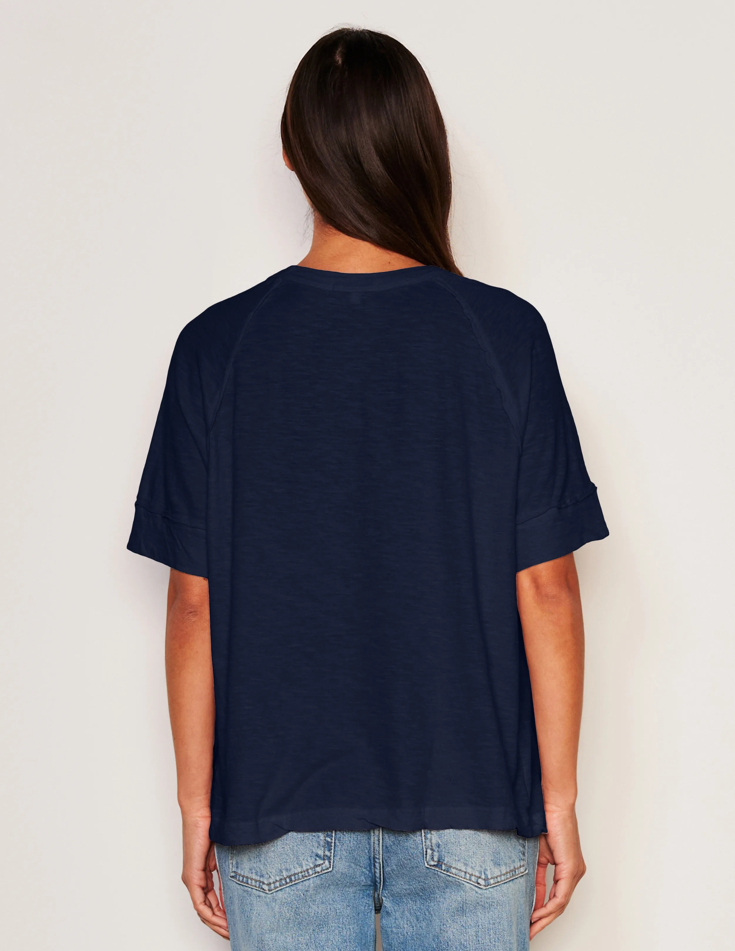 Sundry Boyfriend Tee in Deep Navy sold by Sundry product image thumbnail 3