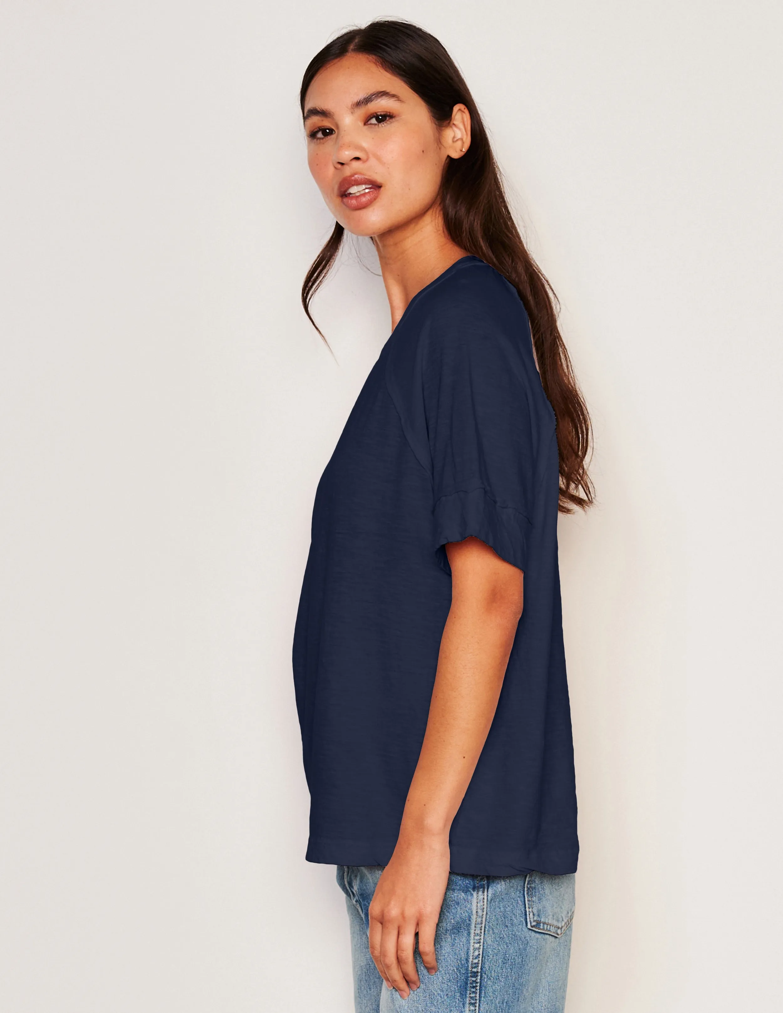 Sundry Boyfriend Tee in Deep Navy sold by Sundry product image thumbnail 2