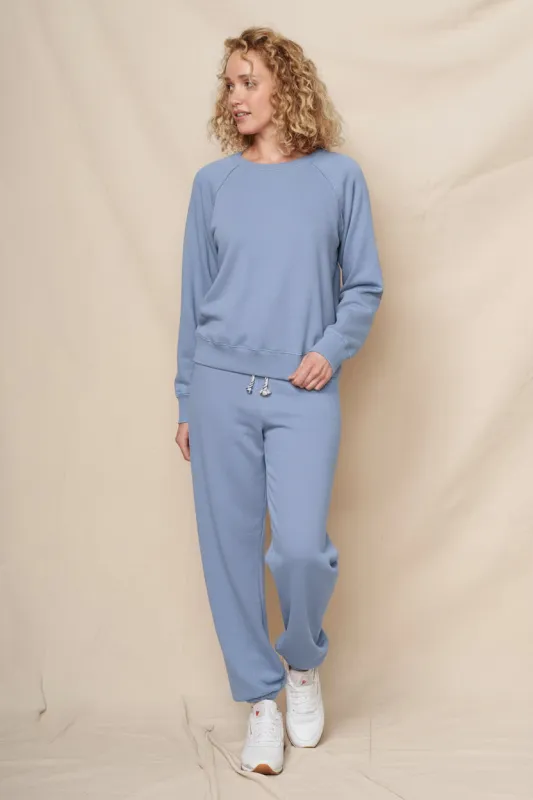 Sundry Raglan Sweatshirt in College Blue made by Sundry
