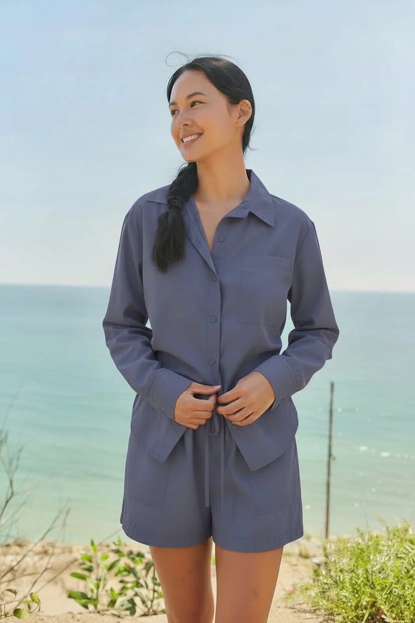 Sundry Classic Shirt in Vintage Navy sold by Sundry