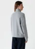 Women's Half Zip Loopback Sweatshirt in Grey Melange sold by Sunspel