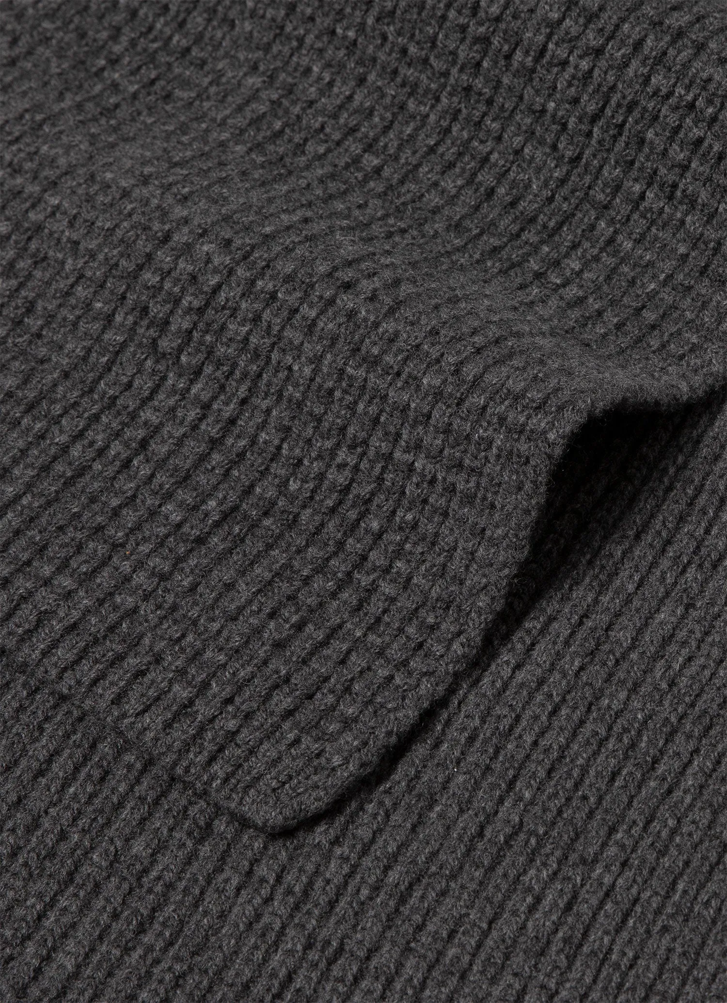 Textured Waffle Scarf in Charcoal Melange sold by Sunspel product image thumbnail 2