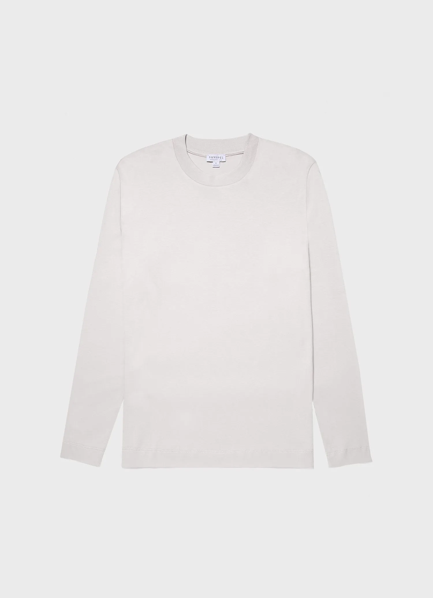 Men's Long Sleeve Heavyweight T-shirt in Putty sold by Sunspel