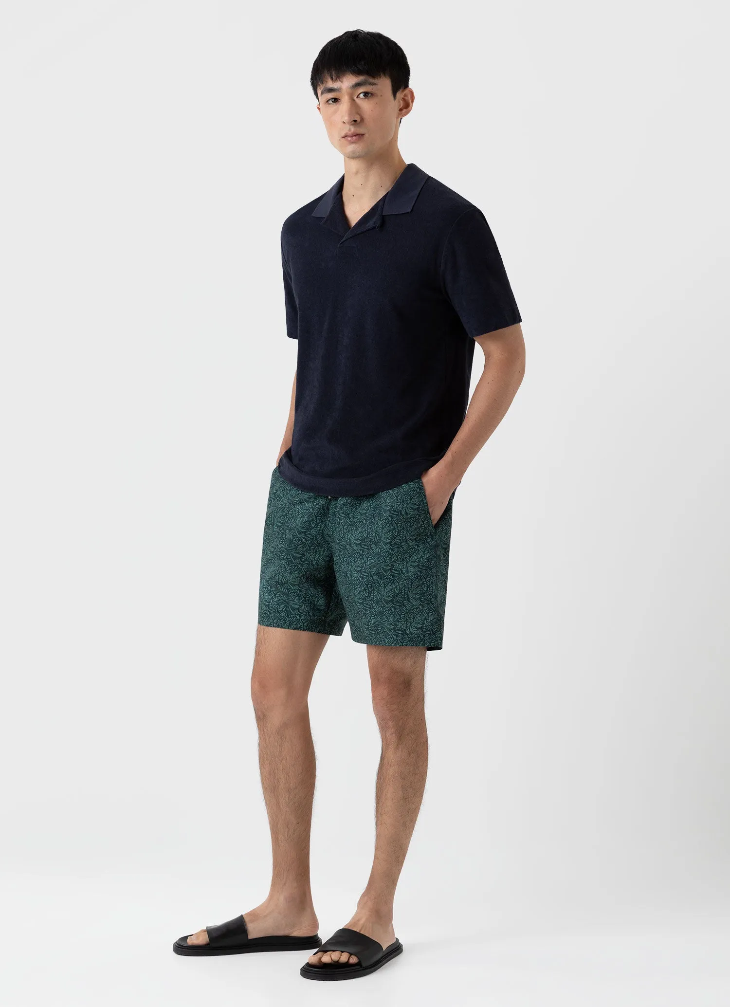 Men's Swimshort in Seaweed Tropics Print sold by Sunspel product image thumbnail 2