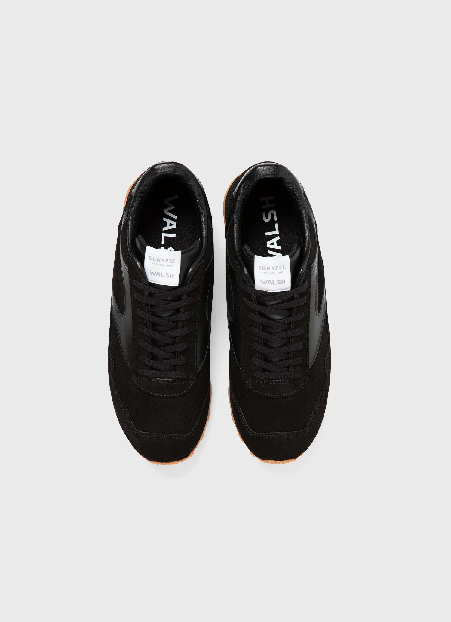 Walsh Trainer in Black sold by Sunspel product image thumbnail 4