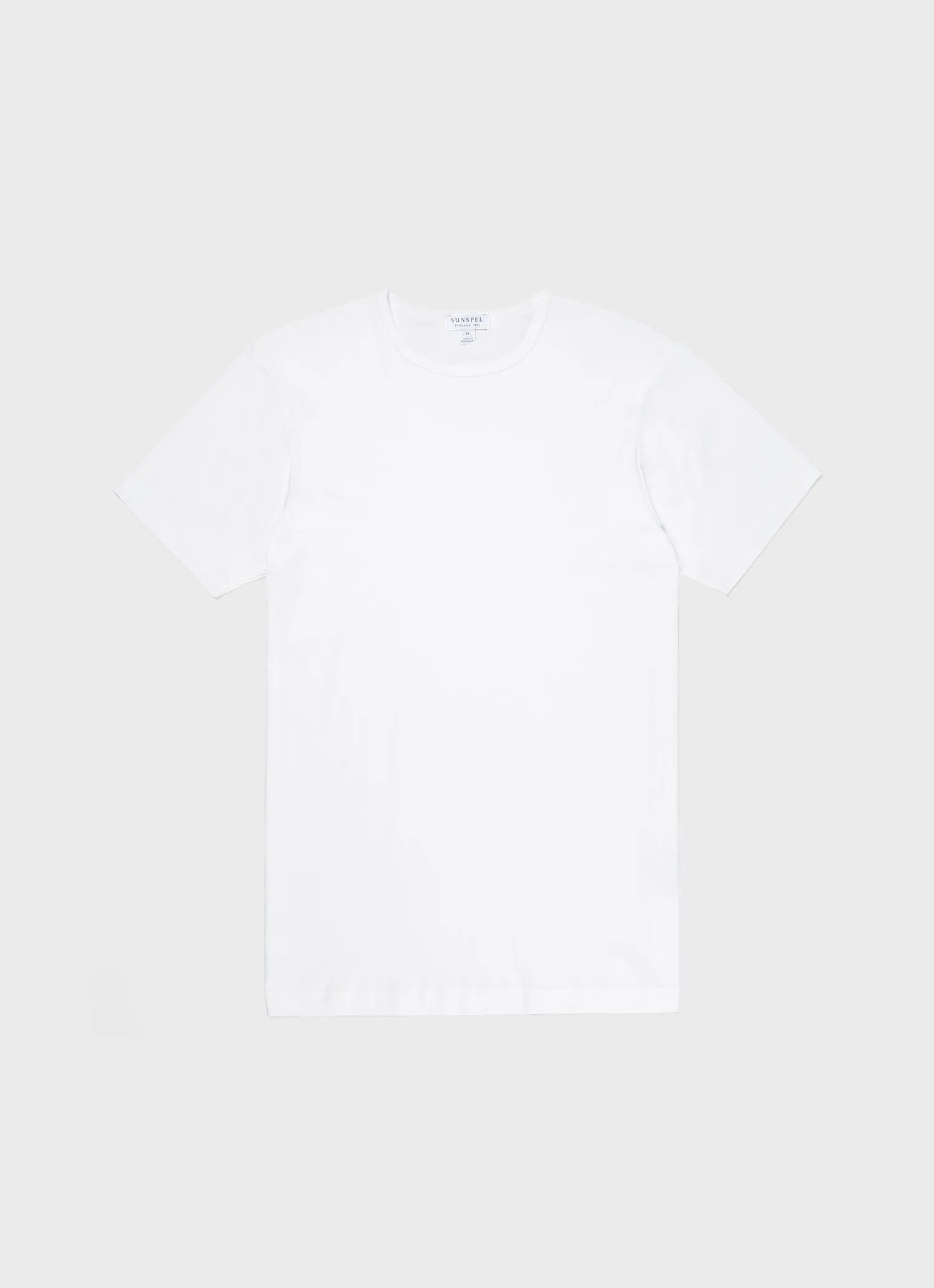 Men's Sea Island Cotton Underwear T-shirt in White sold by Sunspel