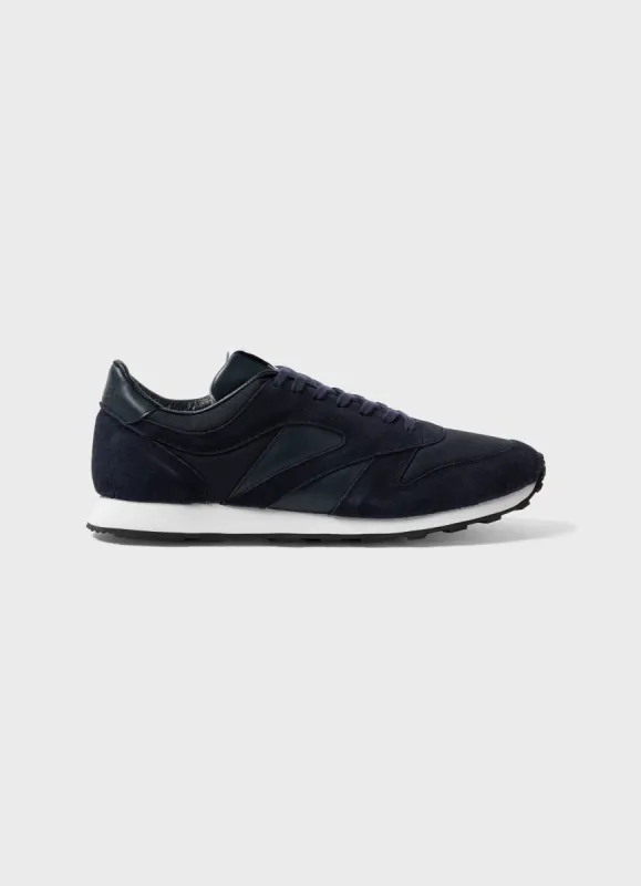 Men's Walsh and Sunspel Trainer in Navy sold by Sunspel
