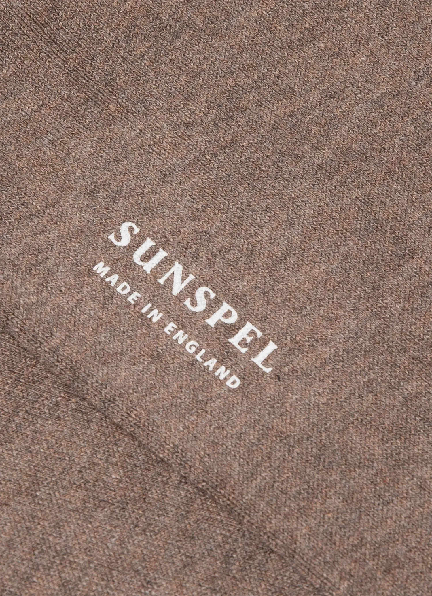 Men's Cotton Socks in Brown Melange sold by Sunspel product image thumbnail 2