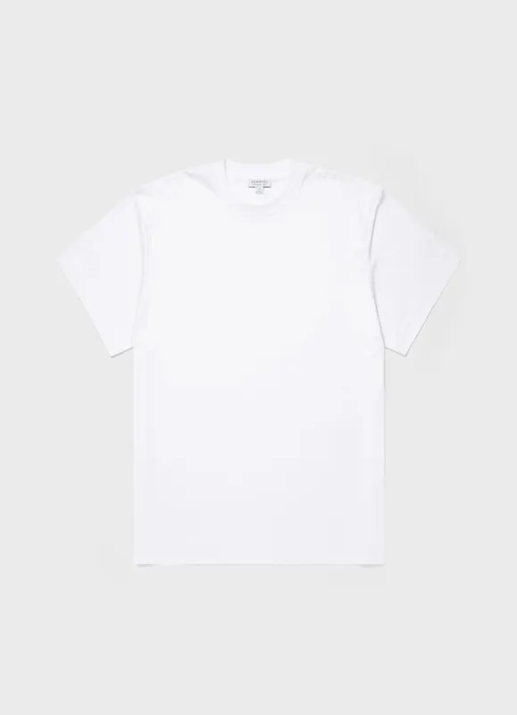 Men's Oversized Heavyweight T-shirt in White sold by Sunspel