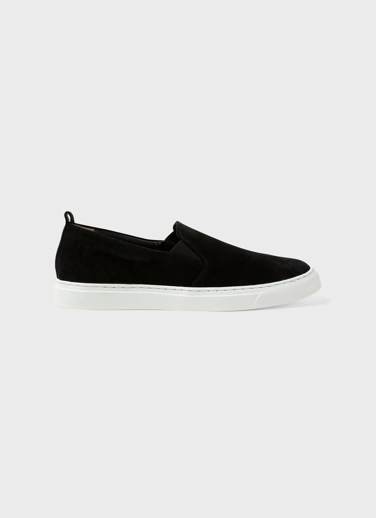 Men's Slip on Trainer in Black sold by Sunspel