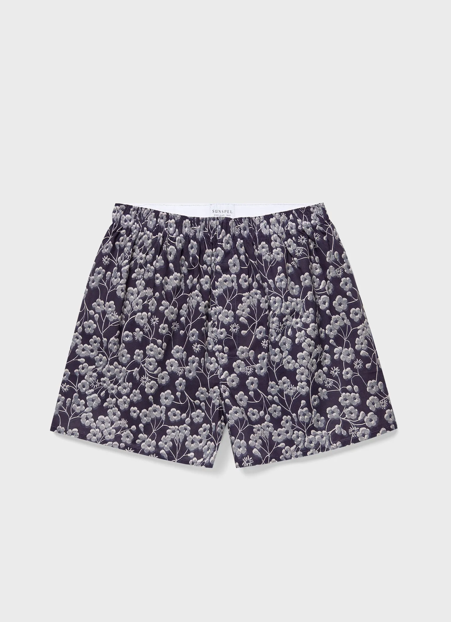 Men's Classic Boxer Shorts in Liberty Fabric in Mitsi sold by Sunspel