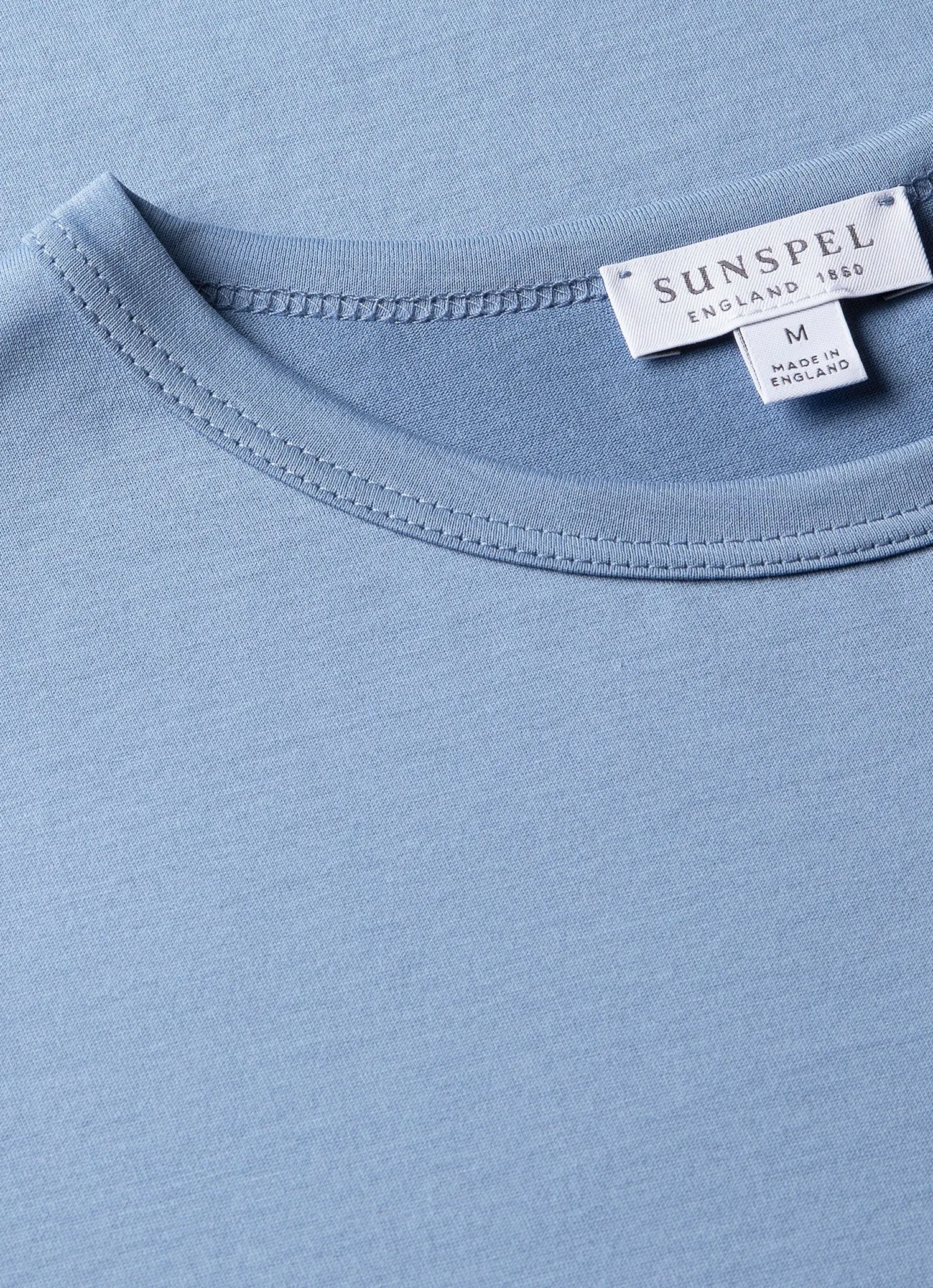 Men's Classic T-shirt in Cornflower sold by Sunspel product image thumbnail 4