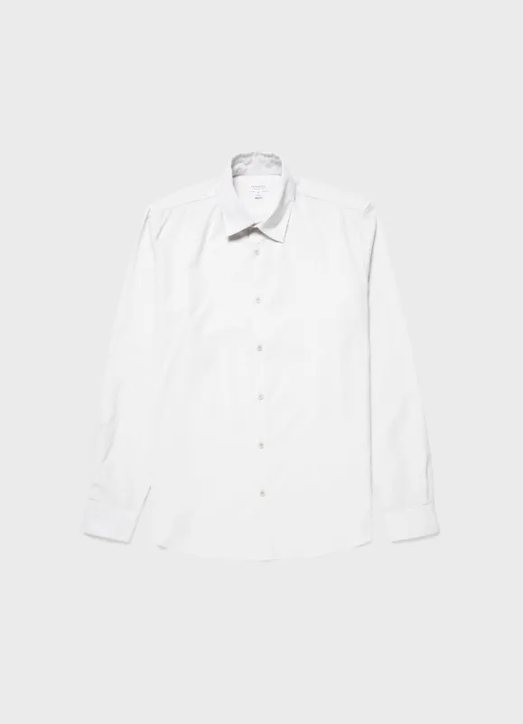Men's Fine Cord Shirt in Chalk sold by Sunspel