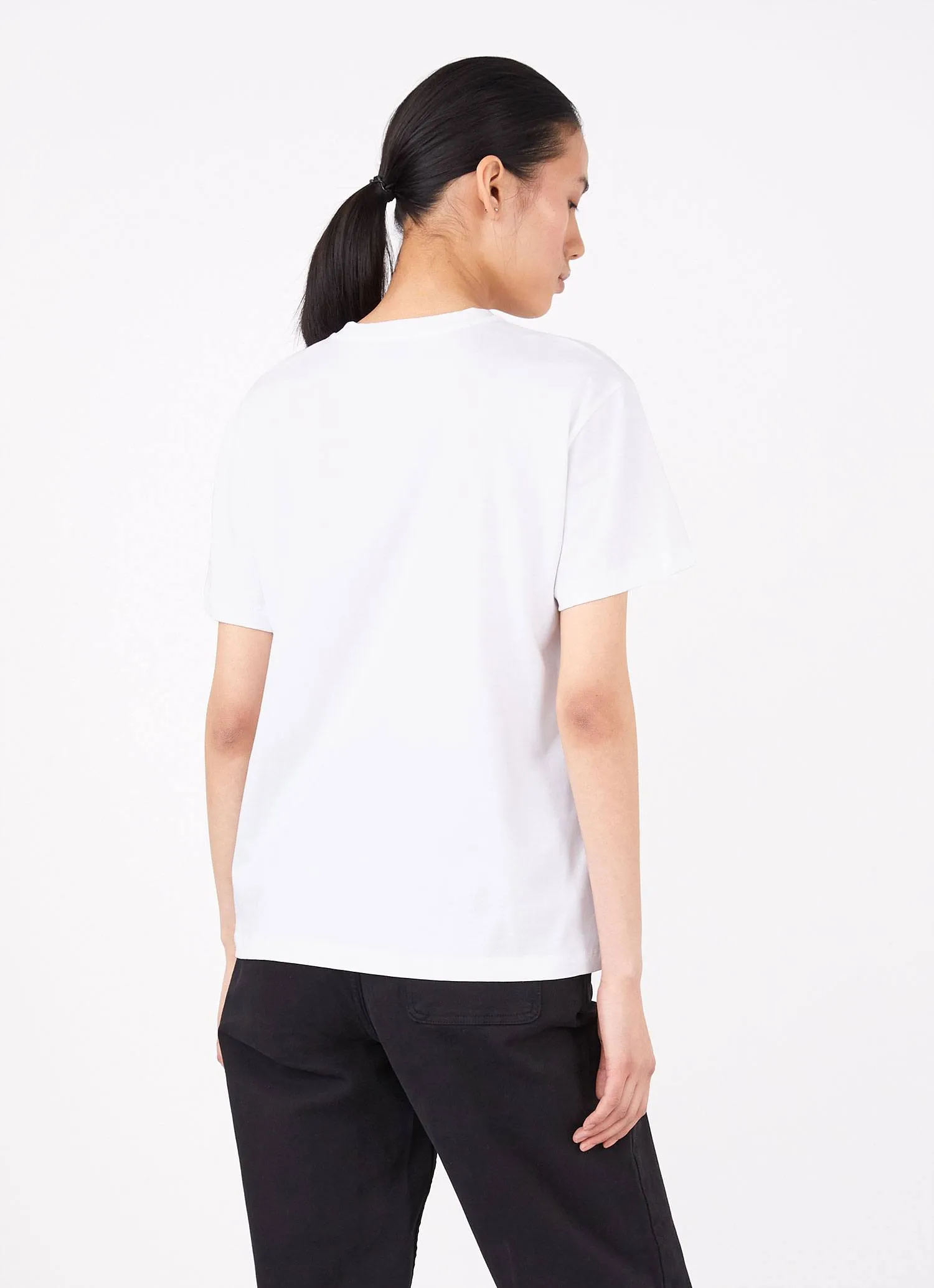 Women's David Shrigley Boy Fit T-shirt in White sold by Sunspel product image thumbnail 4