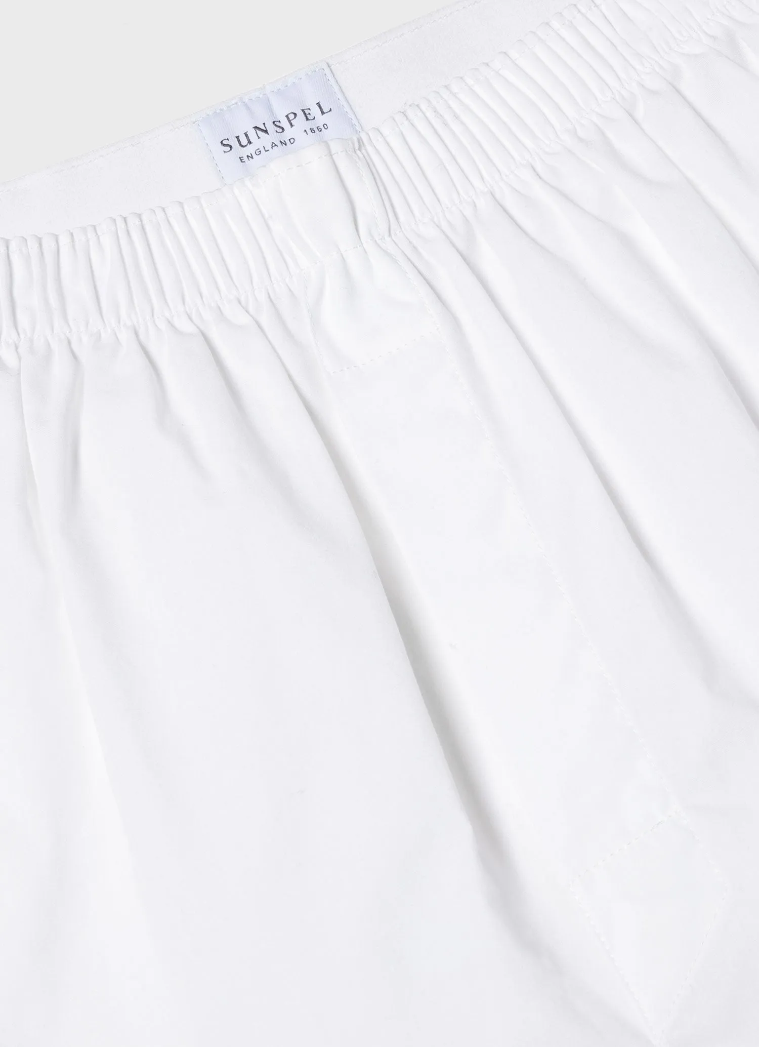 Men's Classic Boxer Shorts in White sold by Sunspel product image thumbnail 4