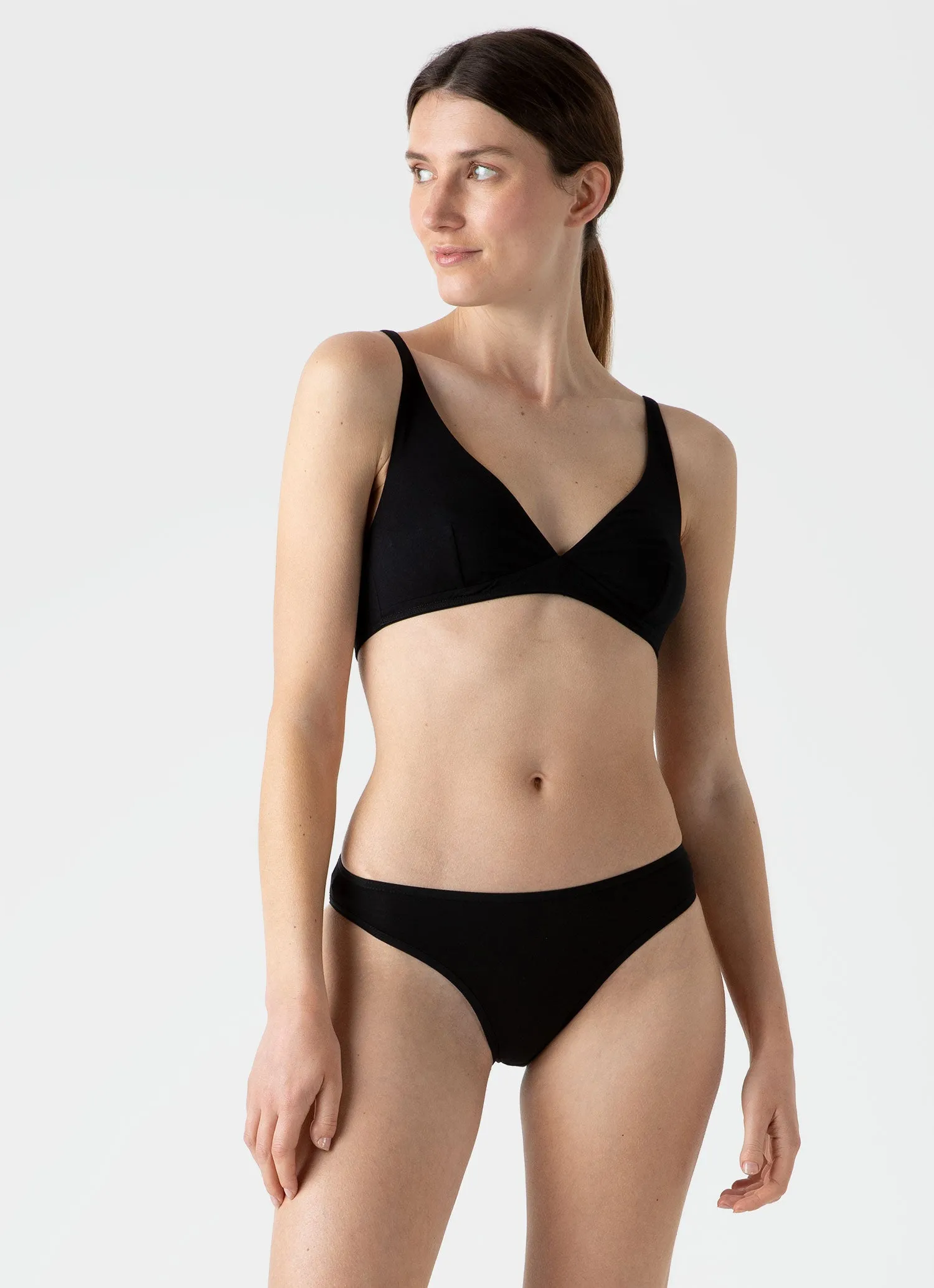 Women's Cotton Brief in Black sold by Sunspel product image thumbnail 2