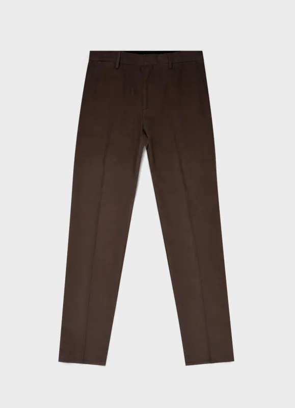 Men's Moleskin Trouser in Dark Walnut sold by Sunspel