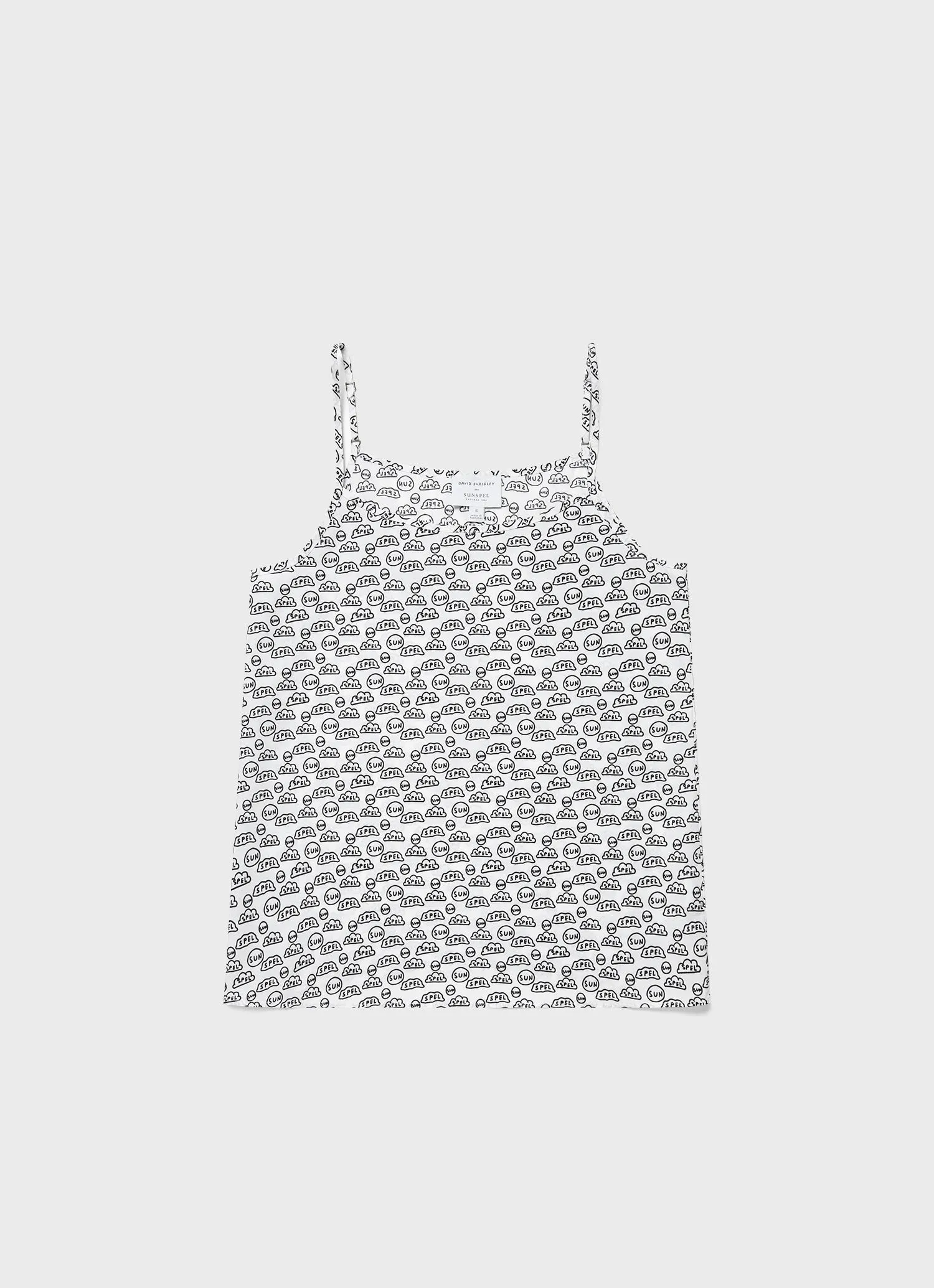 Women's David Shrigley Cami in White sold by Sunspel product image thumbnail 5
