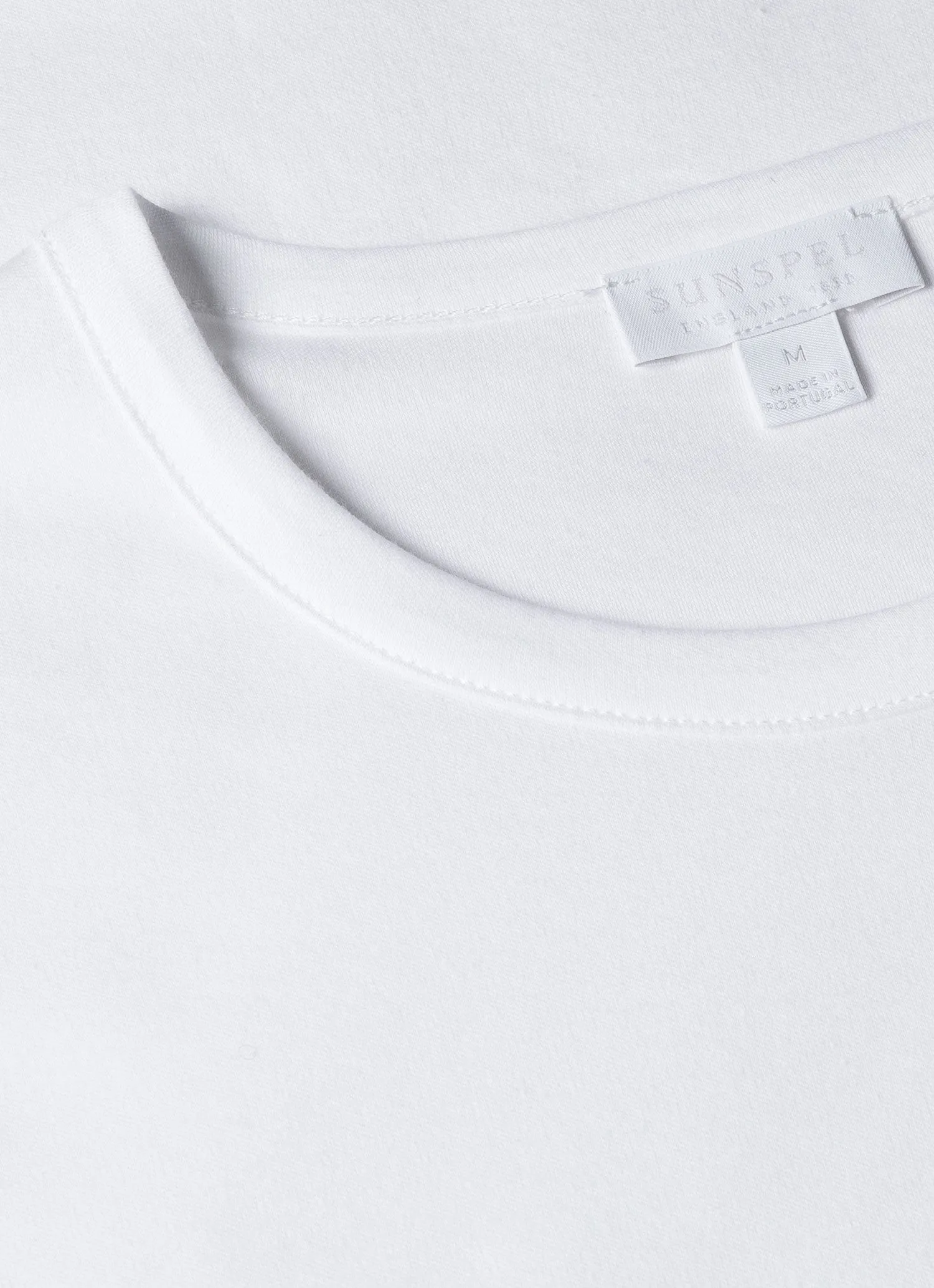 Men's Sea Island Cotton T-shirt in White sold by Sunspel product image thumbnail 4