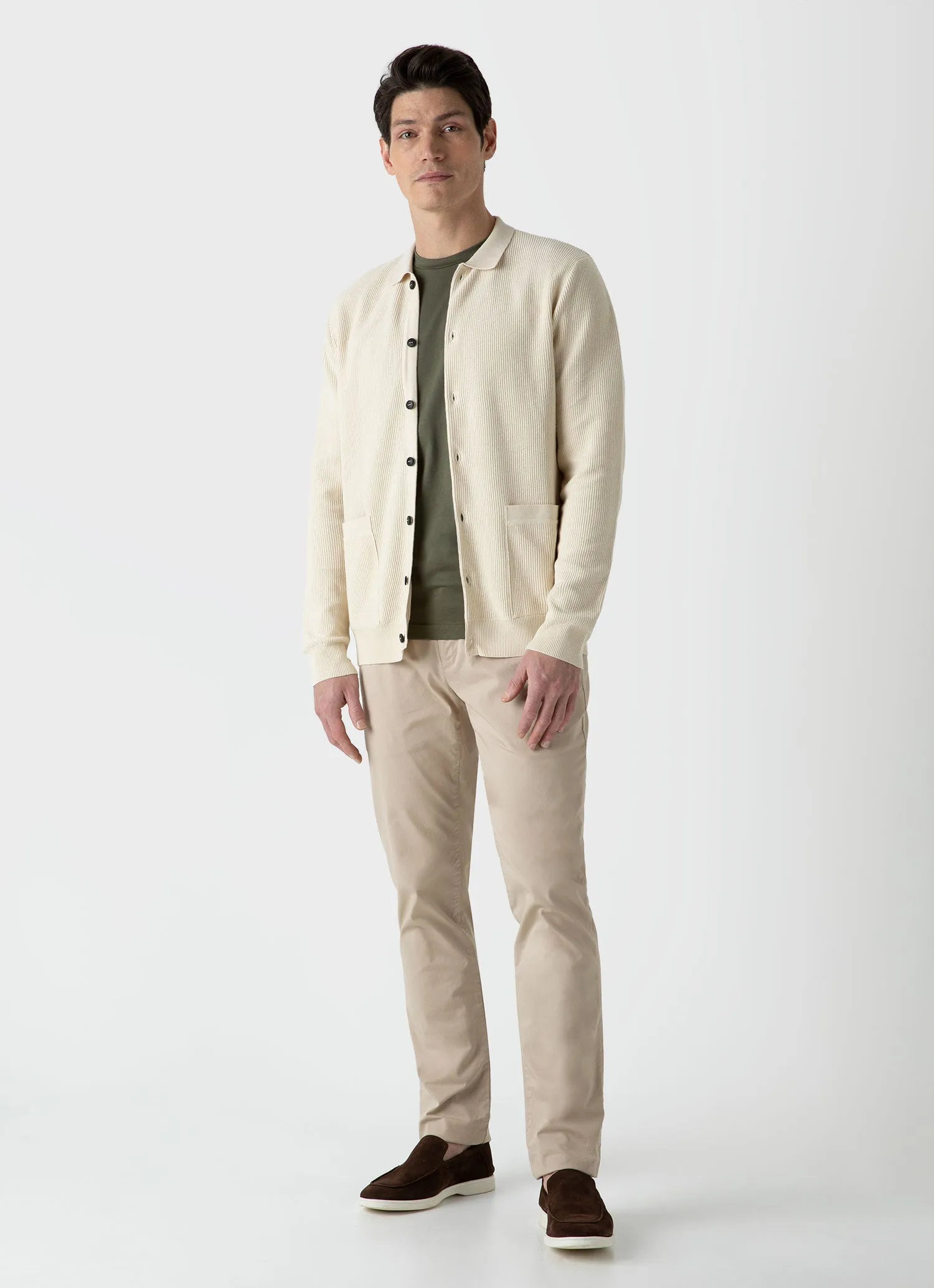 Men's Riviera T‑shirt in Hunter Green sold by Sunspel product image thumbnail 3