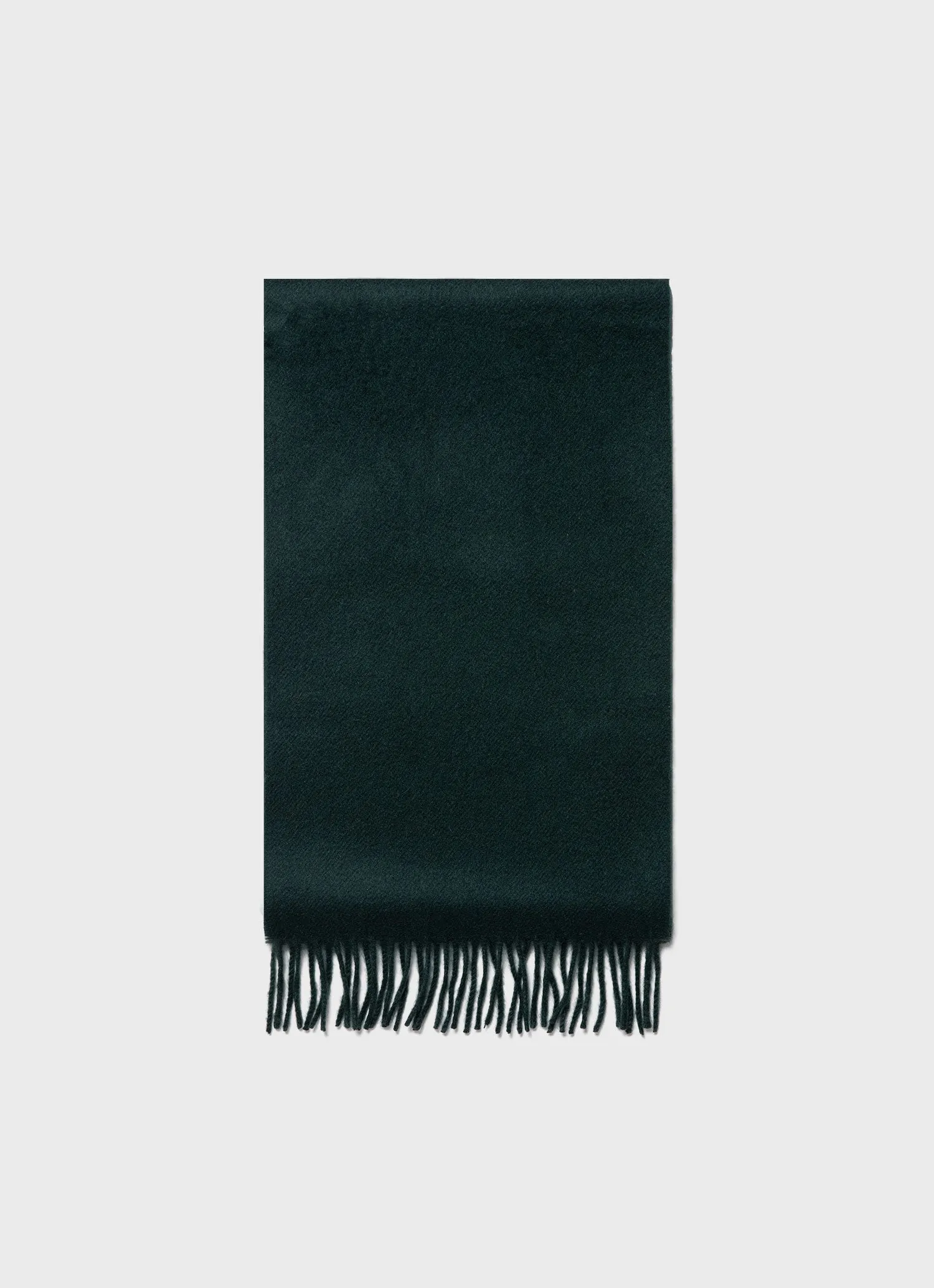 Cashmere Woven Scarf in Dark Green sold by Sunspel
