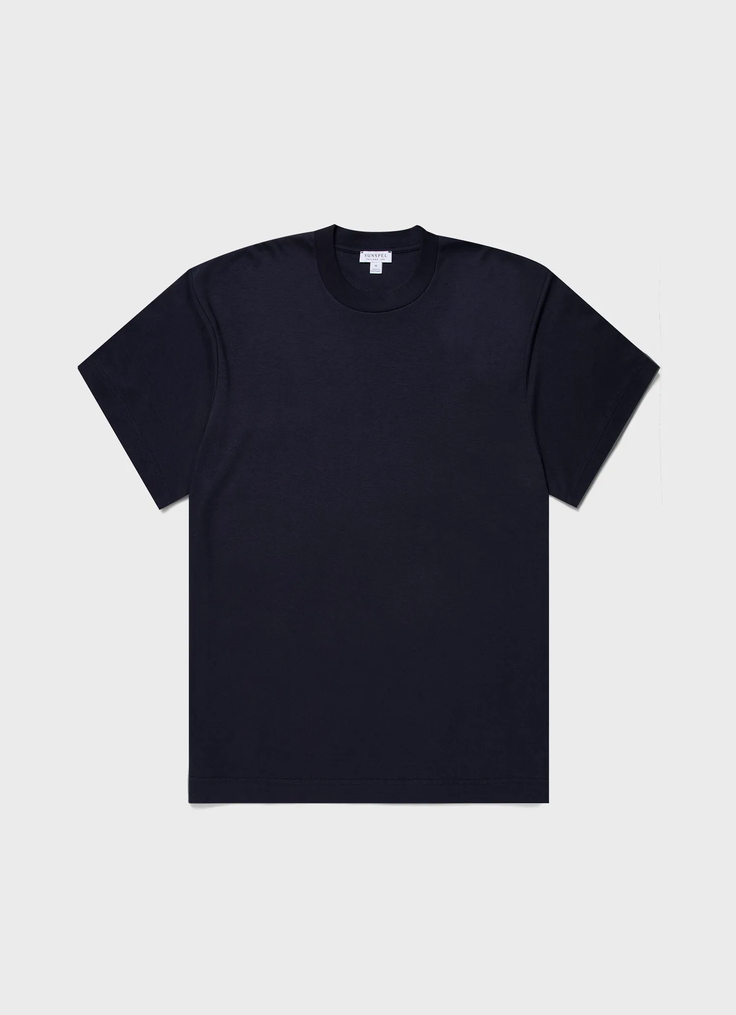 Men's Oversized Heavyweight T-shirt in Navy sold by Sunspel