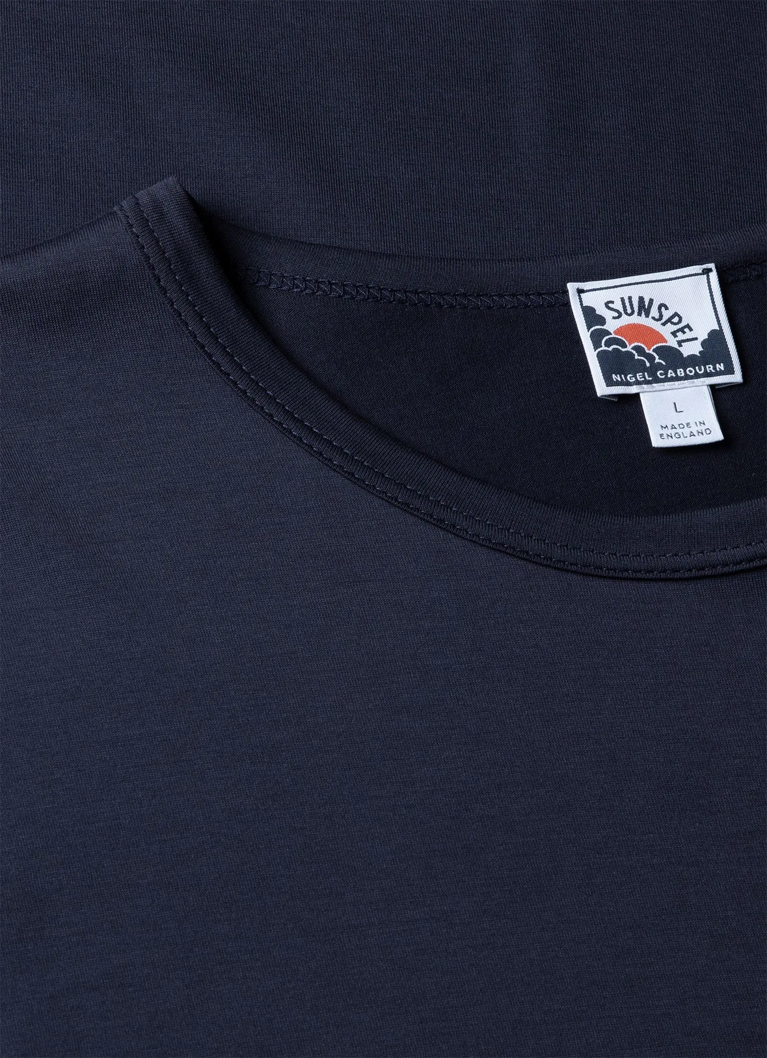 Men's Sunspel x Nigel Cabourn T-shirt in Navy sold by Sunspel product image thumbnail 4