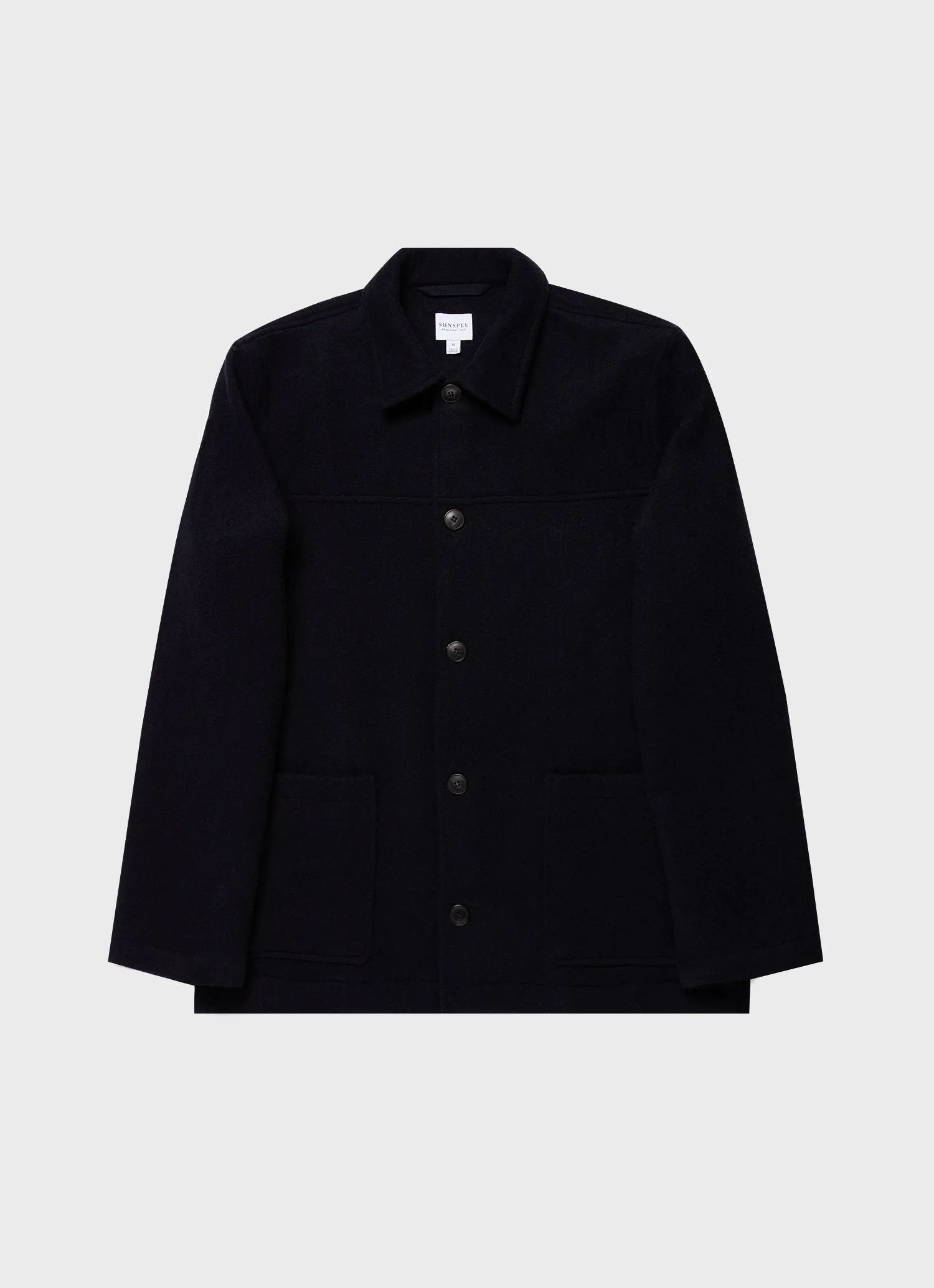 Men's Double Faced Chore Jacket in Navy sold by Sunspel